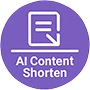 AI Content Shortener tool